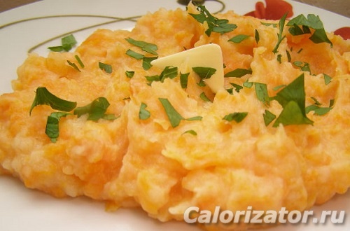 Пюре картофельное с морковью, порция 120 г общепит