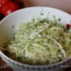Салат из молодой капусты с огурцом и зеленью, порция 40 г