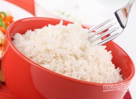 Рис отварной для плова, полуфабрикат для кулинарии