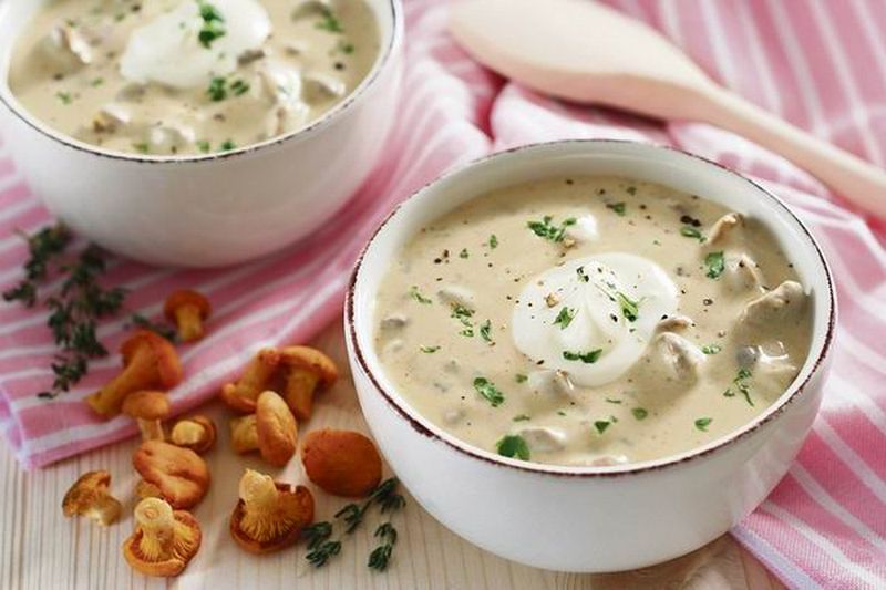 Невероятно ароматный суп пюре из грибов с картофелем