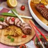 Plate Meat (Грудинка для запекания) с ананасом-гриль и сальсой