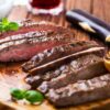 Skirt Steak (Стейк мясника) с фенхелем - гриль и сливовым соусом