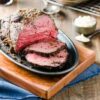 Steak Sirloin Tip Roast (Ростбиф Сирлоин Тип) со сливочным ризотто и голубым сыром