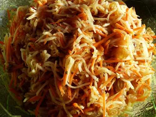 Рецептура блюда Салат из редьки с жареным луком