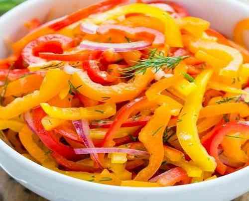Красный овощной салат