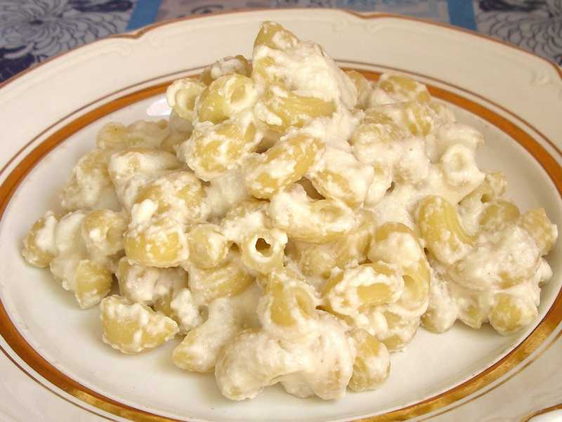 Рецептура блюда Макароны с сыром, брынзой или творогом