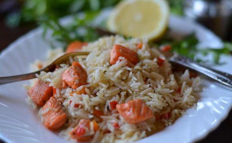 Рецептура блюда Палав «Каспий» (плов с рыбой) (туркменское национальное блюдо)