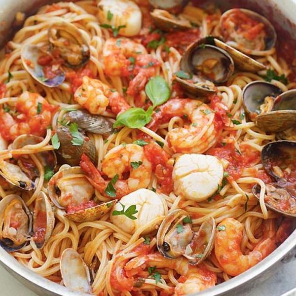 Спагетти с морепродуктами(ТТК8247)